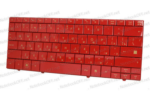 Клавиатура для ноутбука HP Compaq Mini 102, 110c, 110-1000, 110c-1000, CQ10-100 Red фото №1